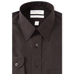 Gold Label Roundtree & Yorke Full-Fit Non-Iron Point-Collar Solid Shirt 16.5-35